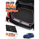 E-BİZ E-Biz Renault Megane 4-Hatchback (2016-2026) 3D Havuzlu Eva Bagaj Havuzu Paspası - Siyah-Fuşya - Siyah - Fuşya