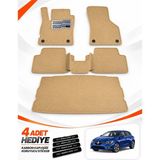 E-BİZ E-Biz Renault Megane 4-Hatchback (2016-2026) 3D Havuzlu Eva Paspas Seti + Bagaj Paspası - Bej