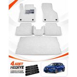 E-BİZ E-Biz Renault Megane 4-Hatchback (2016-2026) 3D Havuzlu Eva Paspas Seti + Bagaj Paspası - Beyaz