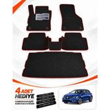 E-BİZ E-Biz Renault Megane 4-Hatchback (2016-2026) 3D Havuzlu Eva Paspas Seti + Bagaj Paspası - Siyah-Bordo - Siyah - Bordo