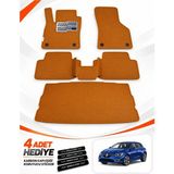 E-BİZ E-Biz Renault Megane 4-Hatchback (2016-2026) 3D Havuzlu Eva Paspas Seti + Bagaj Paspası - Taba