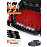 E-BİZ E-Biz Renault Megane 4-Sedan (2016-2026) 3D Havuzlu Eva Bagaj Havuzu Paspası - Kırmızı
