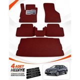 E-BİZ E-Biz Renault Megane 4-Sedan (2016-2026) 3D Havuzlu Eva Paspas Seti + Bagaj Paspası - Bordo