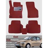 E-BİZ Fiat Albea (2002-2005) Uyumlu Eva Paspas Tam Set–araca Özel,su Geçirmez,kolay Montaj - Bordo