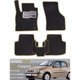 E-BİZ Fiat Albea (2002-2005) Uyumlu Eva Paspas Tam Set–araca Özel,su Geçirmez,kolay Montaj - Siyah - Bej