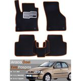 E-BİZ Fiat Albea (2002-2005) Uyumlu Eva Paspas Tam Set–araca Özel,su Geçirmez,kolay Montaj - Siyah - Kahverengi