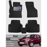 E-BİZ Fiat Albea (2006-2012) Uyumlu Eva Paspas Tam Set–araca Özel,su Geçirmez,kolay Montaj - Siyah