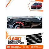 E-BİZ Fıat Doblo (2015-2023) Uyumlu Torpido Koruma Koruyucu Kılıfı Halısı Örtü Göğüs Panel - Siyah - FI009 - FIAT DOBLO (2015-2023)