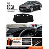 E-BİZ Fiat Egea Sedan (2007-2021) Tabletsiz Uyumlu Torpido Örtüsü, Torpido Kılıfı - Siyah - FI011 - FİAT EGEA SEDAN (2007-2021) TABLETSİZ