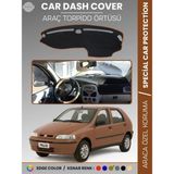 E-BİZ Fiat Palio (1999-2005) Torpido Örtüsü Ön Göğüs Koruma Torpido Koruma Tam Uyum Kaymaz Kolay Montaj - Kahverengi