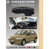 E-BİZ Fiat Palio (1999-2005) Torpido Örtüsü Ön Göğüs Koruma Torpido Koruma Tam Uyum Kaymaz Kolay Montaj - Siyah - Bej
