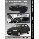 E-BİZ Fiat Palio (1999-2005) Torpido Örtüsü Ön Göğüs Koruma Torpido Koruma Tam Uyum Kaymaz Kolay Montaj - Siyah