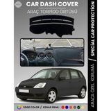 E-BİZ Ford Fiesta (2002-2009) Torpido Örtüsü Ön Panel Koruma Tam Uyum Çatlamayı Önler Kolay Montaj - Siyah