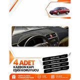 E-BİZ Honda Accord (2002-2008) Uyumlu Ön Örtüsü Torpido Koruma Koruyucu Kılıfı Halısı - Siyah-Bej - HO001 - Siyah - Bej