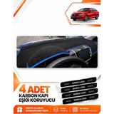 E-BİZ Honda Cıty (2020-2024) Uyumlu Ön Torpido Koruma Kılıfı Halısı Koruyucu Örtüsü - Siyah-Mavi - HO003 - HONDA CITY (2020-2024) - Siyah - Mavi