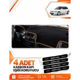 E-BİZ Honda Civic Ek-Ej-Em (1995-2000) Uyumlu Ön Torpido Koruma Kılıfı Örtüsü - Siyah-Kahverengi - HO007 - HONDA CİVİC EK-EJ-EM (1995-2000) - Siyah - Kahverengi