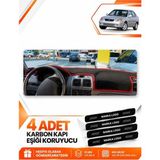 E-BİZ Hyundai Accent Admire-Milenium (2000-2006) Uyumlu Torpido Koruma Örtüsü - Siyah-Kırmızı - HU009 - HYUNDAİ ACCENT ADMİRE-MİLENİUM (2000-2006) - Siyah - Kırmızı