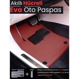 E-BİZ Hyundai Accent Era 2005-2011 (2006-2012) Uyumlu Tam Set Eva Oto Paspas - Bordo