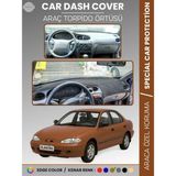 E-BİZ Hyundai Elantra (1995-2000) Torpido Örtüsü Ön Panel Halı Torpido Koruma Tam Uyum Uv Koruma Kaymaz - Kahverengi
