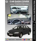 E-BİZ Hyundai Elantra (1995-2000) Torpido Örtüsü Ön Panel Halı Torpido Koruma Tam Uyum Uv Koruma Kaymaz - Siyah