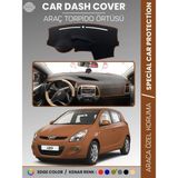 E-BİZ Hyundai I20 (2008-2014) Torpido Örtüsü Ön Göğüs Koruma Araca Özel Çatlamayı Önler Kaymaz Kolay Montaj - Kahverengi