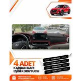 E-BİZ Hyundai Tucson (2018-2021) Uyumlu Ön Torpido Koruma Kılıfı Halısı Örtüsü - Siyah-Kırmızı - HU036 - HYUNDAİ TUCSON (2018-2021) - Siyah - Kırmızı