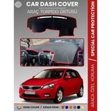 E-BİZ Kia Ceed (2006-2012) Torpido Örtüsü Ön Panel Torpido Koruma Tam Uyum Tam Uyum Kaymaz Kolay Montaj - Siyah - Kırmızı