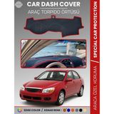 E-BİZ Kia Cerato (2004-2008) Torpido Örtüsü Ön Panel Torpido Koruma Tam Uyum Tam Uyum Kaymaz Kolay Montaj - Siyah - Kırmızı