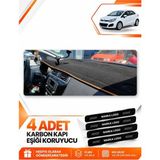 E-BİZ Kia Rio (2012-2018) Uyumlu Ön Torpido Koruma Kılıfı Halısı Örtüsü - Siyah-Kahverengi - KI013 - KİA RİO (2012-2018) - Siyah - Kahverengi