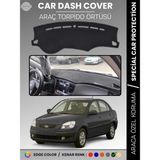 E-BİZ Kia Rio Pride (2005-2011) Torpido Örtüsü Ön Panel Halı Torpido Koruma Tam Uyum Araca Özel Kaymaz - Siyah