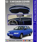 E-BİZ Lada 110 Vega (1995-2007) Torpido Örtüsü Ön Panel Halı Torpido Koruma Tam Uyum Araca Özel Kaymaz - Siyah - Mavi