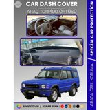 E-BİZ Land Rover Dıscovery 2 L318 (1998-2004) Torpido Örtüsü Panel Koruma Torpido Koruma Tam Uyum - Siyah - Mavi