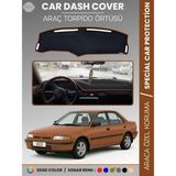 E-BİZ Mazda 323 (1991-1995) Torpido Örtüsü Ön Panel Halısı Torpido Koruma Özel Kesim Kaymaz Hızlı Montaj - Kahverengi