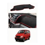 e-biz Mercedes-Benz Vito W639 (2003-2014) Uyumlu Torpido Koruma Örtüsü Oto Kılıfı Siyah - Kırmızı