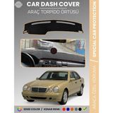 E-BİZ Mercedes E200 / E220 / E240 W210 (1995-2002) Torpido Örtüsü Premium Kalite Torpido Koruma Özel Kesim - Siyah - Bej