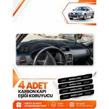 E-BİZ Mıtsubıshı Carısma Büyük Ekran (1997-2003) Uyumlu Torpido Koruma Kılıfı Örtüsü - Siyah-Mavi - MI004 - MITSUBISHI CARISMA BÜYÜK EKRAN (1997-2003) - Siyah - Mavi