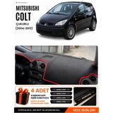 E-BİZ Mıtsubıshı Colt Çukurlu (2004-2013) Uyumlu Torpido Örtüsü, Torpido Kılıfı - Siyah-Kırmızı - MI005 - MITSUBISHI COLT ÇUKURLU (2004-2013) - Siyah - Kırmızı