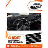 E-BİZ Mıtsubıshı Lancer (1987-1991) Uyumlu Torpido Koruma Koruyucu Kılıfı Halısı Örtü - Siyah - MI012 - MITSUBISHI LANCER (1987-1991)