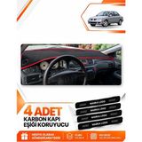 E-BİZ Mıtsubıshı Lancer (2003-2006) Uyumlu Ön Torpido Koruma Kılıfı Halısı Örtüsü - Siyah-Kırmızı - MI013 - MITSUBISHI LANCER (2003-2006) - Siyah - Kırmızı