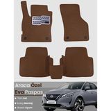 E-BİZ Nissan Qashqai E-Power (2021-2024) Uyumlu Eva Paspas Tam Set–araca Özel Kesim,kaymaz,kolay Montaj - Koyu Kahverengi