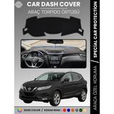 E-BİZ Nissan Qashqai J11 (2013-2020) Torpido Örtüsü Ön Göğüs Koruma Araca Özel Çatlamayı Önler Kaymaz - Siyah