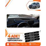 E-BİZ Nissan Townstar (2025-SONRASI) Uyumlu Ön Torpido Koruma Kılıfı Halısı Örtüsü - Siyah-Mavi - NI023 - NİSSAN TOWNSTAR (2025-SONRASI) - Siyah - Mavi