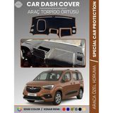 E-BİZ Opel Combo E (2018-2025) Torpido Örtüsü Ön Göğüs Koruma Torpido Koruma Tam Uyum Çatlamayı Önler - Kahverengi