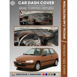 E-BİZ Peugeot 106 (1991-2003) Torpido Örtüsü Ön Göğüs Torpido Koruma Birebir Uyum Kaymaz Özel Kesim - Kahverengi