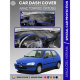 E-BİZ Peugeot 106 (1991-2003) Torpido Örtüsü Ön Göğüs Torpido Koruma Birebir Uyum Kaymaz Özel Kesim - Siyah - Mavi