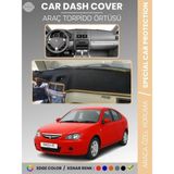 E-BİZ Proton Gen-2 (2004-2011) Torpido Örtüsü Ön Göğüs Koruma Torpido Koruma Çatlamayı Engeller Tam Uyum - Siyah - Bej