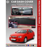 E-BİZ Proton Gen-2 (2004-2011) Torpido Örtüsü Ön Göğüs Koruma Torpido Koruma Çatlamayı Engeller Tam Uyum - Siyah - Kırmızı