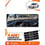 E-BİZ Renault 19 Europa (1996-2003) Uyumlu Ön Torpido Koruma Kılıfı Halısı Örtüsü - Siyah-Mavi - RE004 - Siyah - Mavi
