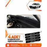 E-BİZ Renault 9 Spring (1991-1996) Uyumlu Torpido Koruma Koruyucu Kılıfı Halısı Örtü Göğüs - Siyah - RE003 - RENAULT 9 SPRİNG (1991-1996)