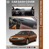E-BİZ Renault Laguna 2 (2002-2007) Torpido Örtüsü Ön Göğüs Koruma Torpido Koruma Araca Özel Tam Uyum - Kahverengi